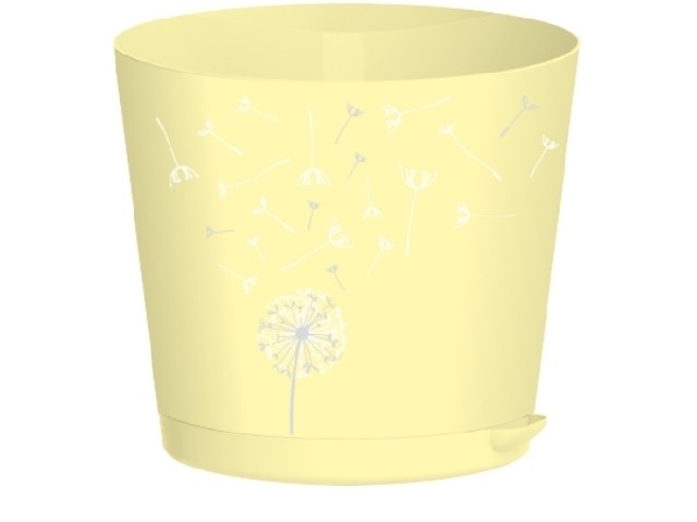 Горшок для цветов Easy Grow d 160 с прикорневым поливом 2 л Нежный одуванчик 47016/16